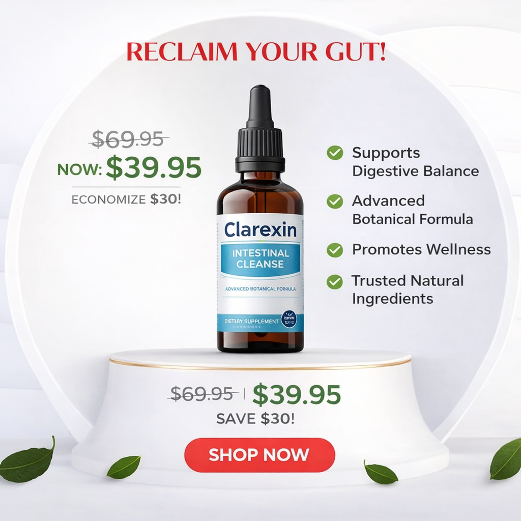 Clarexin natural digestive support drops 60ml bottle